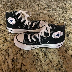 Converse Kids Platform Black High-Top Sneakers